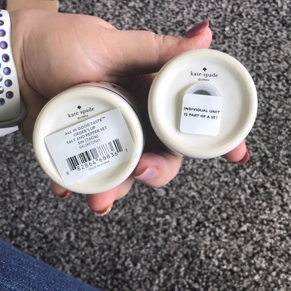 Kate Spade Orders Up Salt & Pepper Shaker Set - Picture 4 of 8